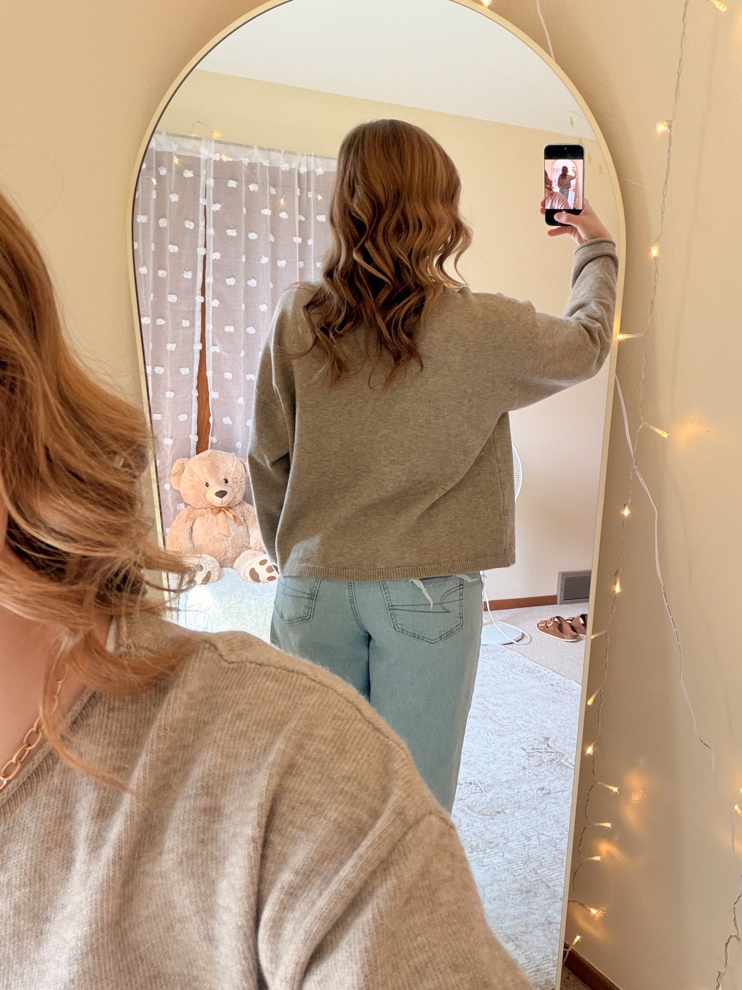Teddy Taupe Cardi 🤎🧸