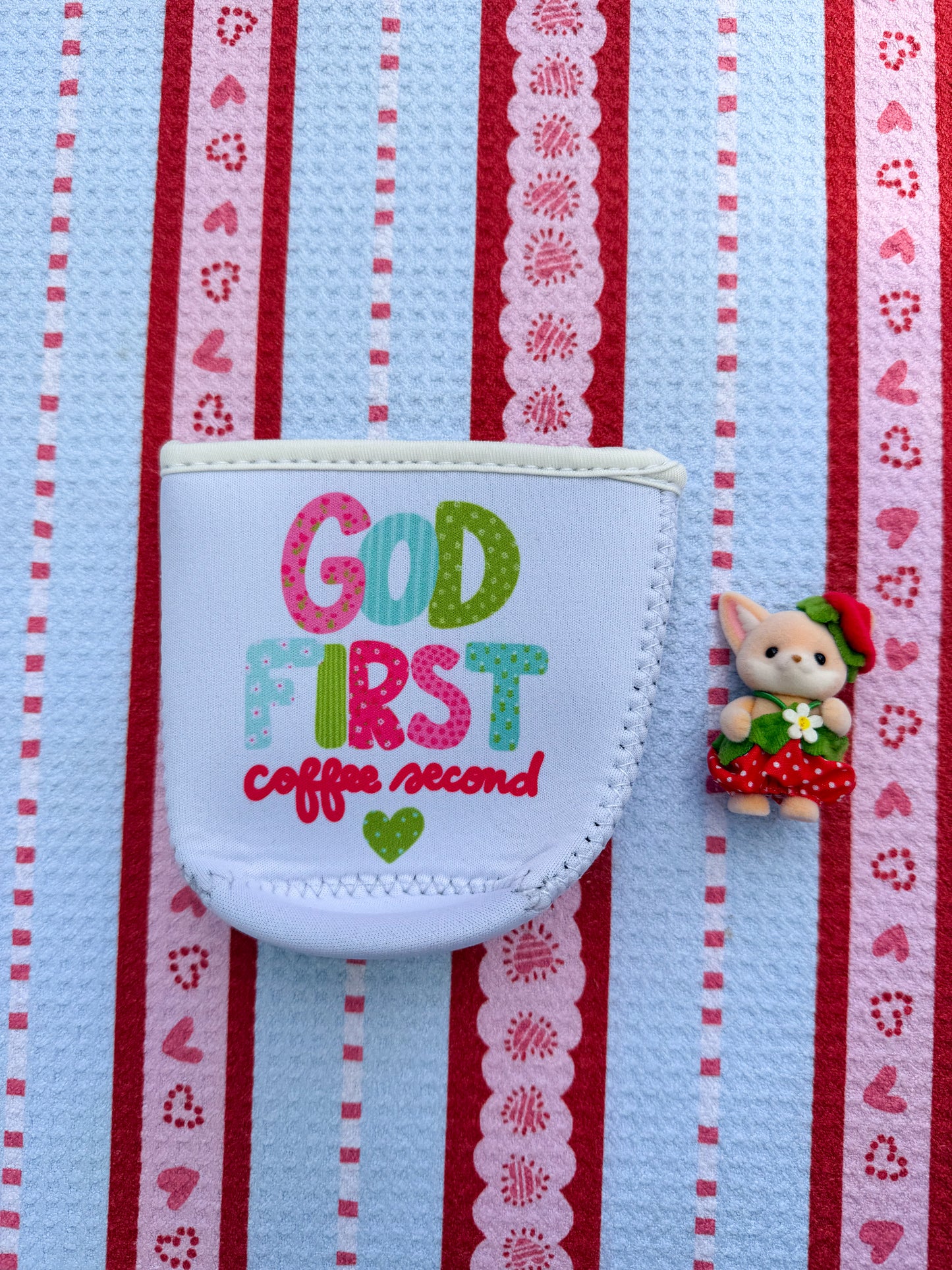 God First Coffee Second - Coffee Sleeve 🍏🌸