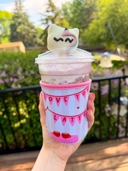 I Love You A Latte - Coffee Sleeve ☕️💗