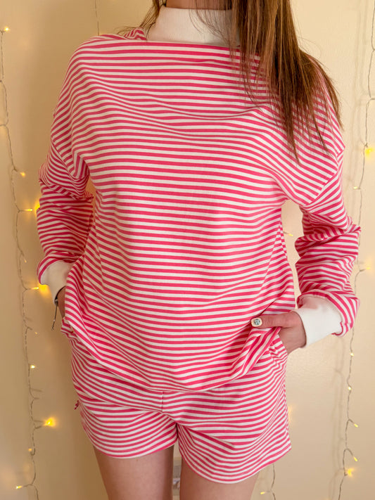 Cotton Candy Skies Mockneck - Pink Vanilla ☁️💗